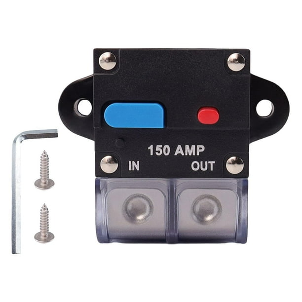 Disyuntor con botón de reinicio manual Accesorios de protección contra sobrecorriente para disparo térmico de gran corriente multiusos , 150A