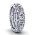 thumbnail image 3 of New 4.00Ct Round Cut Natural Diamond Triple Row Anniversary Wedding Eternity Band Ring 10k Gold GH I1, 3 of 3