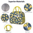 thumbnail image 4 of Lunch Bag Lunch Box for Women Reusable Insulated Lunch Bags,Water-Resistant Lemon Dark Blue Cooler Lunch Tote Bag, Large Capacity for Work Travel Picnic, 4 of 6