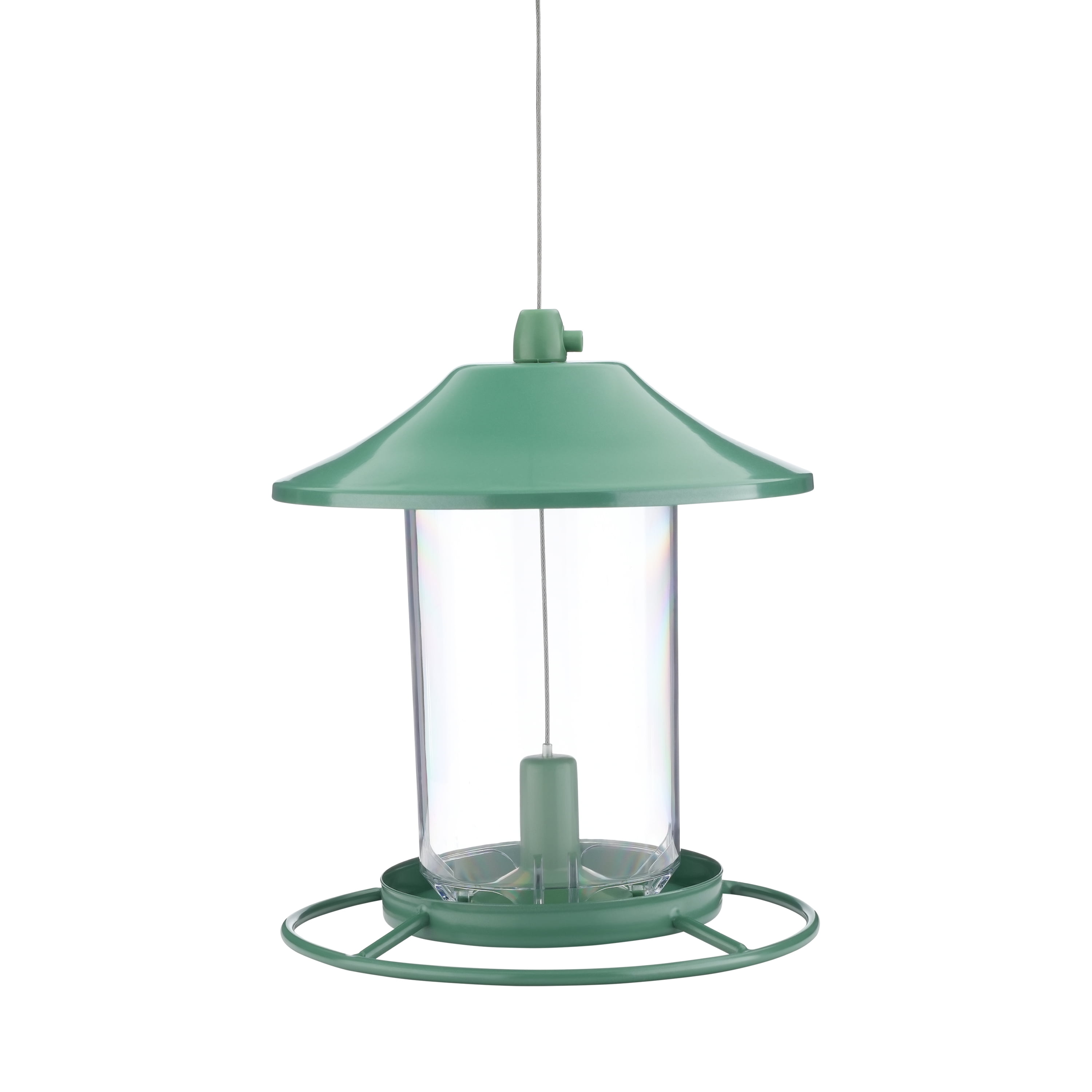 (2 pack) Perky-Pet Green Panorama Wild Bird Feeder - 2 lb Capacity