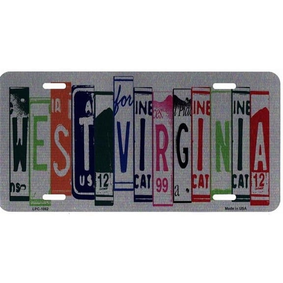 West Virginia Cut Style Metal License Plate
