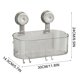 thumbnail image 2 of Caja de almacenamiento para baño con ventosa sin taladro | Organizador de ducha de acrílico transparente para pared | Estante extraíble con ventosa para artículos de tocador y accesorios, 2 of 7