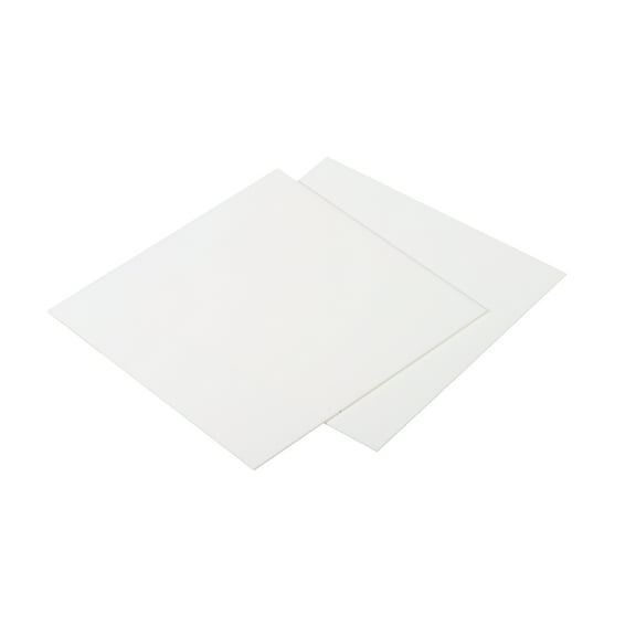 Alumina Ceramic Sheet Square Cooling Pad Insulating Sheet 2pcs for MOS Transistor 100x100x1mm(4x4x0.04")