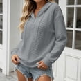 thumbnail image 4 of Cmfcve Womens Hoodies Oversized Hooded Sweatshirt Casual Long Sleeve Drawstring Pullover Tops, 4 of 8