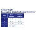 thumbnail image 5 of Activa H6212 Pressure Lite Light Energizing Diabetic Calf Socks, White, Medium, 5 of 5