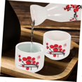 thumbnail image 5 of Practical Japanese Sake Pot with Vintage Style Cups for Warming and Serving Authentic Ceramic Drinkware Set, 5 of 5