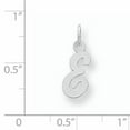 thumbnail image 2 of Beautiful Sterling Silver Rhodium-plated Small Script Initial E Charm, 2 of 2