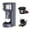 Grey, variant on Coffee Maker, Single Serve Coffee Maker Machine 6 to 14 oz With Permanent Filter, Compatible with K Cup Pod & Ground Coffee, Mini Size,Gray