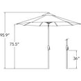 thumbnail image 6 of SimplyShade 9ft Outdoor Octagon Patio Umbrella with Auto Tilt, Brown, 6 of 8