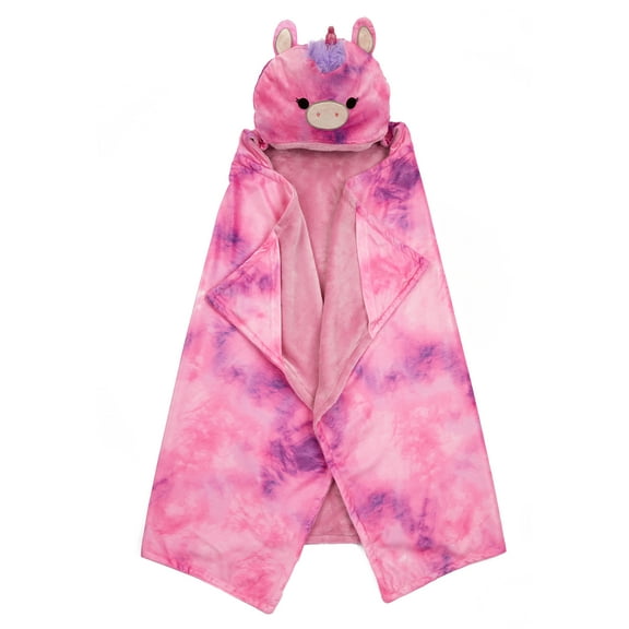 Squishmallows Lola Hooded Throw Blanket, Wearable Plush