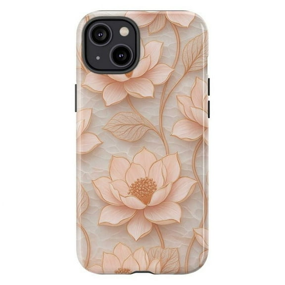 Lotus Flower Phone Case – Elegant 3D Floral Design | Soft Pink Botanical iPhone Cover for Calm & Serene Aesthetic | Compatible with iPhone 16 15 14 13 12 11 Pro Max