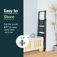 thumbnail image 5 of 4 Step Ladder for 10 Feet High Ceiling, Lightweight Foldable Ladder with Non-Slip Wide Pedals, Step Stool with Safe Handrail, Space Saving for Home, Kitchen, Indoor & Outdoor 300lbs - Black, 5 of 16
