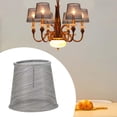 thumbnail image 1 of Pantalla de hilo de red para lámpara de mesa, iluminación de sombra, cubierta antipolvo, accesorio moderno de mano de obra fina para lámparas de pared Gris, 1 of 10