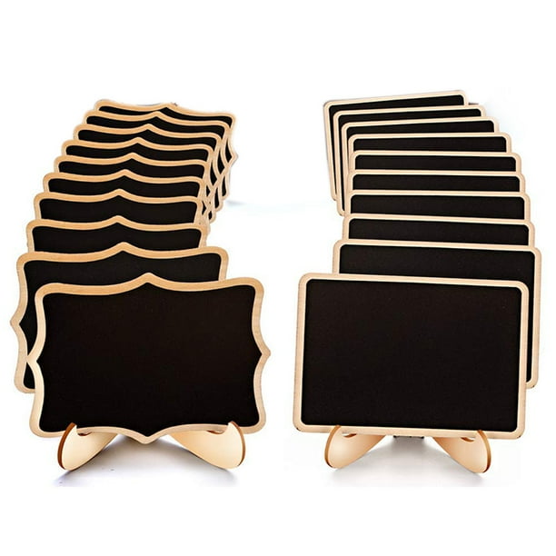 Mini Chalkboard Signs, 20 Pack Framed Small Chalkboard Labels with