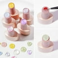 thumbnail image 1 of 40pcs Nail Art Display Card Transparent Glass Color Card Water Ripple Trapezoidal Display Nail Art Coloring Card Nail Art Tool, 1 of 5