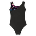 thumbnail image 4 of Xnihocha Kids Girls One Piece Dance Outfits Gymnastics Ballet Leotards Dancing Tumbling Unitards Black Stars 12, 4 of 5