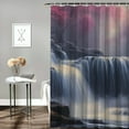 thumbnail image 2 of BCIIG Waterfall Trees River Washable Shower Curtain Set with Hooks 69"x72, 2 of 7