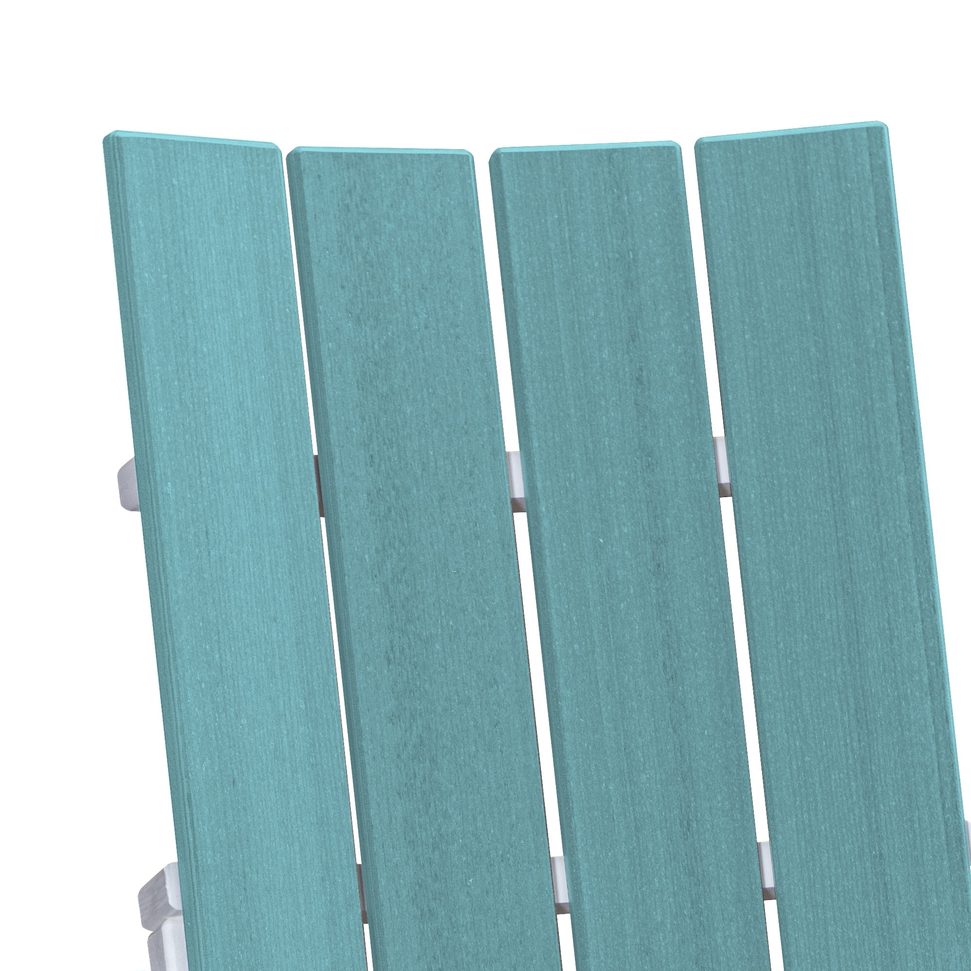 American Furniture Classics Model 416ARW-K Brandon Double Balcony Height Glider with Center Table in Aruba Blue on a White Base