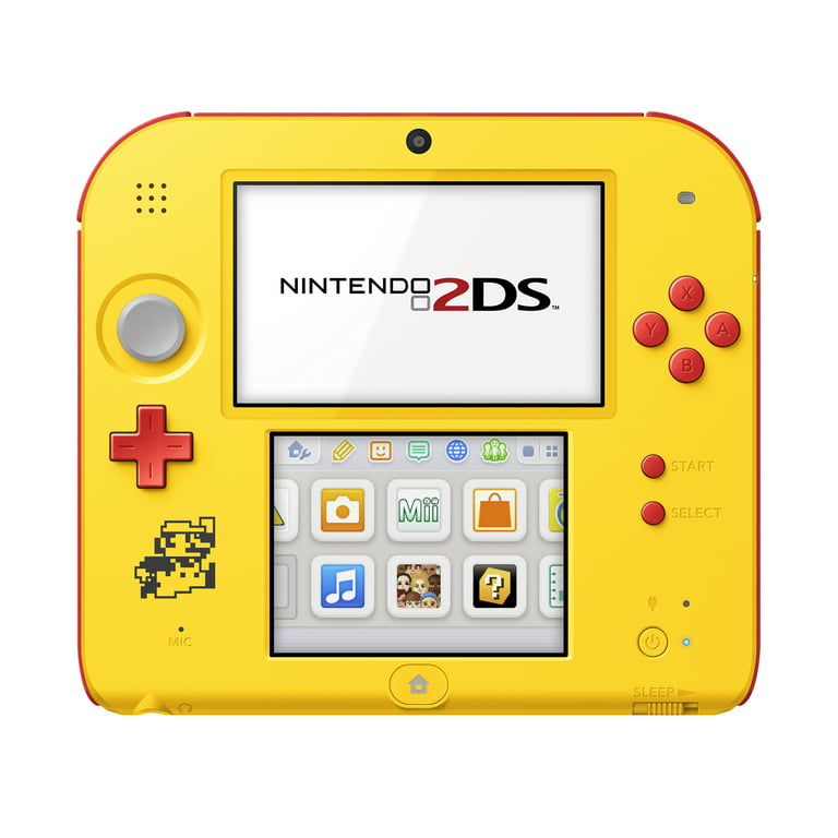 Nintendo 2DS System with Super Mario Maker (Pre-Installed), Yellow / Red, - Walmart.com