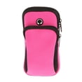 thumbnail image 2 of Pochette de Brassard de Sport Portable Sécurité Téléphone Porte-Clés Porte-Cartes Rose Rouge, 2 of 8