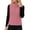 Pink, variant on Rrxhxhs Fleece Vest for Women Solid Color Stand Collar Zip Up Double-Sided Warm Casual Sleeveless Fuzzy Jacket,Brown,L