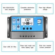 VONTER MPPT Solar Panel Regulator Charge Controller Auto Focus Tracking,30-100A 12V/24V Solar Charge Battery Controller