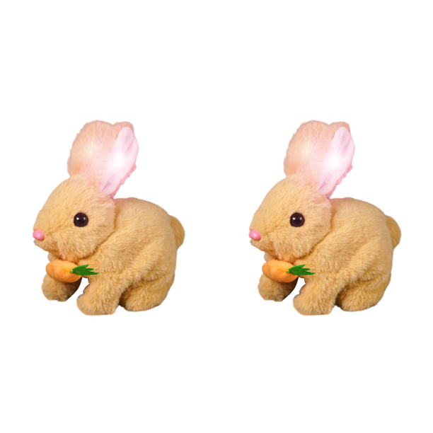 Juguete Conejo Felpa Interactive Walking Having Toy para () Amarillo