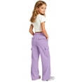 thumbnail image 5 of XIYON Girls Sweatpants Soft Everyday Sweatpants for Kids Comfortable Solid Color Joggers Elastic Waist Trousers 5-6 Years, 5 of 9