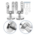 thumbnail image 5 of Raindrops 1 Set of Toilet Seat Lid Hinges Replacements Kit with Bolts and Screws Soft Closing Toilet Lid Hinge Set Toilet Seat Lid Hardware for Home Bathroom, 5 of 8