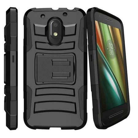 Case for Motorola Moto G4- Play | G Play Case XT1609 [ Clip Armor ] Rugged Armor Case with Clip On Holster + Kickstand -