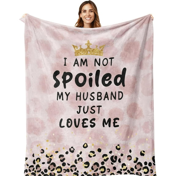 Gifts for Wife, Wife Gifts from Husband, Wifes Blanket 60x50in, Wedding Anniversary/Birthday Gifts for Wifes, Romantic I Love You Gifts for Her, Gifts for Wifey