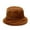 Brown, variant on Diufon Winter Warm Bucket Hat for Women Plush Thickened Warm Brim Hats Trendy Fleece Lined Windproof Outdoor Caps