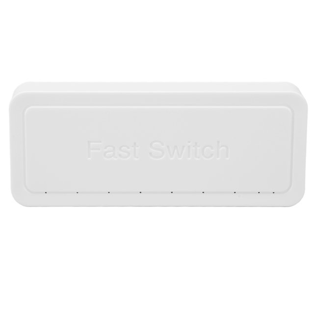 Conmutador Ethernet 8 Puertos Protección contra Rayos 4K Divisor LAN RJ45 100 Mbps 100-240 V Funcionamiento Silencioso Conmutador Ethernet RJ45 Tamaño Portátil ANGGREK Otros