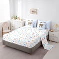 thumbnail image 5 of Manfei Cheetah Print Bowknot Bedding Comforter Set 7-Piece for Girls Women,Kids Teens Vintage Ribbon Bow Tie King Bedding Sets,Luxury Bedroom Decor, 5 of 7