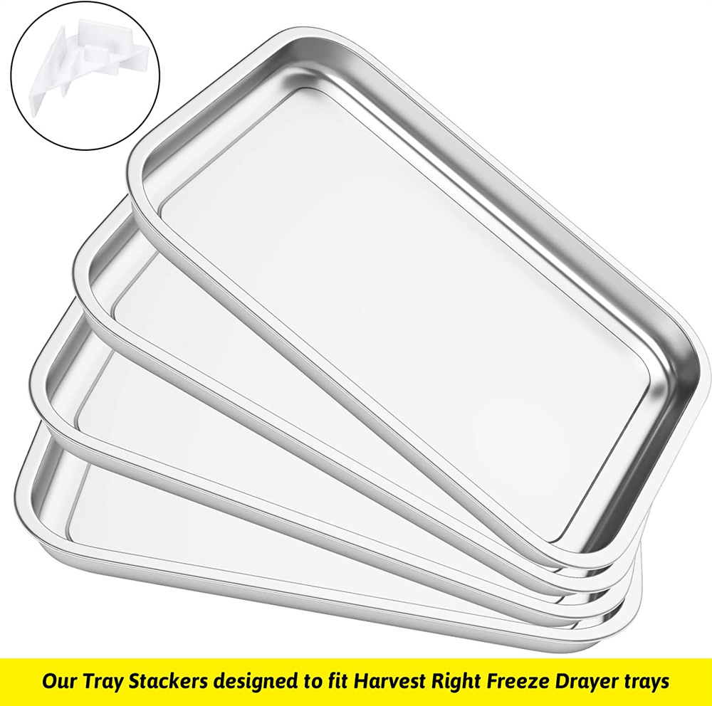 Nogis 12 Pieces Tray Stackers for Freeze Dryer Trays Freeze Dryer Accessories Compatible with Harvest Right Trays, White, Men's, Size: 2.5 x 1.3