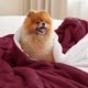 thumbnail image 2 of Manta Bedsure Sherpa Fleece tamaño Twin 152 x 203 cm color burdeos, 2 of 8