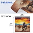 thumbnail image 4 of Coolnut Horse Cloth Napkins Set of 1, Reusable Washable Polyester Dinner Table Napkins for Family, Weddings, Parties, Home Decor, 20 x 20 Inch Washcloth Gift, 4 of 7