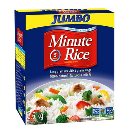 Minute Rice® Premium Instant Long Grain White Rice, 2.6 kg Jumbo