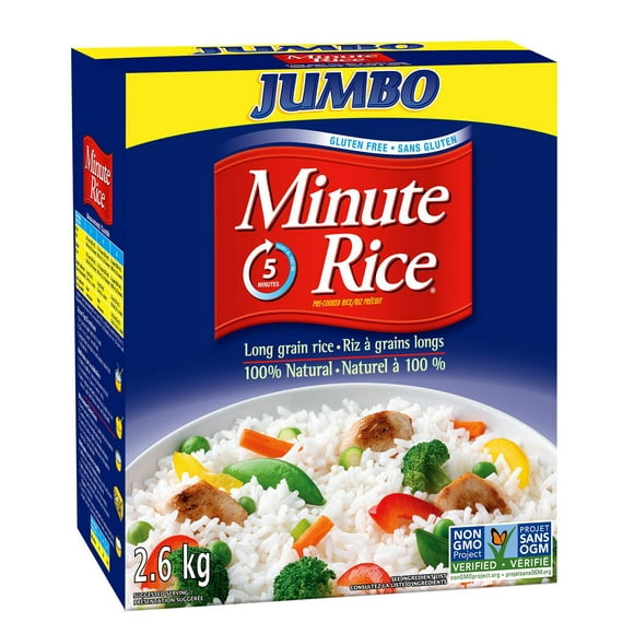Minute Rice® Premium Instant Long Grain White Rice, 2.6 kg Jumbo, 2.6 kg