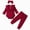 Q066-Wine, variant on NOLDARES Newborn Baby Girl Clothes Infant Girls Floral Love Heart Printed Romper and Ruffle Pants Sets 4pcs Winter Fall Outfits(Q066-Wine)