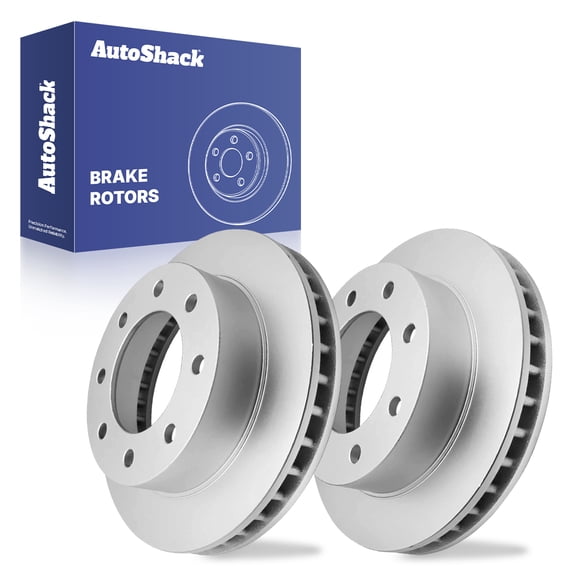 AutoShack Front Brake Rotors for Chevrolet & GMC, Silverado 1500 2001-2007 Sierra 1500 2001-2006, 4WD RWD AWD V6 4.3L V8 4.8L 5.3L 6.0L - Coated - ArmorStop - 12.78" (324.7 mm), 8-Lug