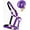 Purple, variant on 1" Horse Western Nylon Web Padded Halter Brass Plated Hardware  Lead Rope Tack 107HL03BK