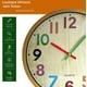thumbnail image 2 of Reloj de pared Reloj de pared colorido de 12 pulgadas, silencioso, grande, decorativo, sin tictac JM, 2 of 5