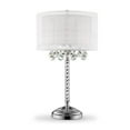 thumbnail image 4 of Chic Silver Tall Table Lamp with Crystal Accents and Silver Shade, 4 of 6
