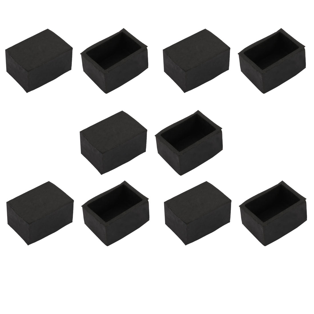 10pcs Furniture Desk Chair 30mmx20mm Rectangle Rubber Leg ...