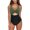 Green1, variant on Clearance! Yajing Tankini Swimsuits for Women L Green Women's Swimsuit Strap Cover Conservative Solid Color Patchwork Swimsuit