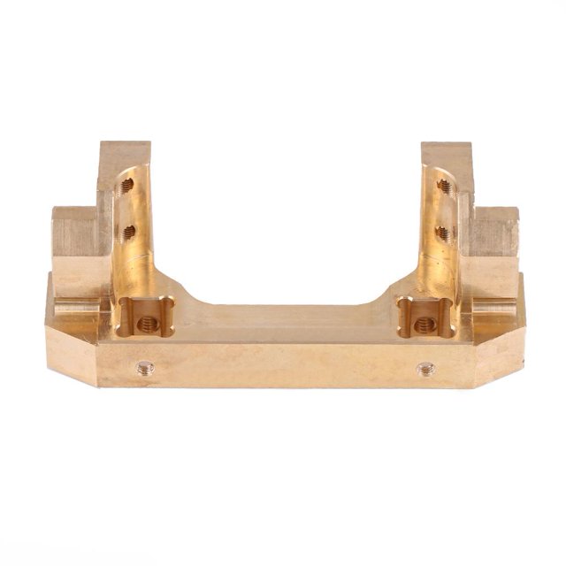 Fyydes RC Front Bumper Mount, RC Front Bumper Bracket,Model Vehicle Accessory Brass Front Bumper Mount for -4 RC Crawler Car