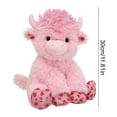 thumbnail image 4 of Strawberry Highland Cow Plush, Pink Fluffy Cow Figure Soft Decor with Strawberry Pattern Hooves, Cozy Home Decorative Accent and Birthday Holiday Gift for Girlfriend Boyfriend Valentine Mother’s Day, 4 of 7