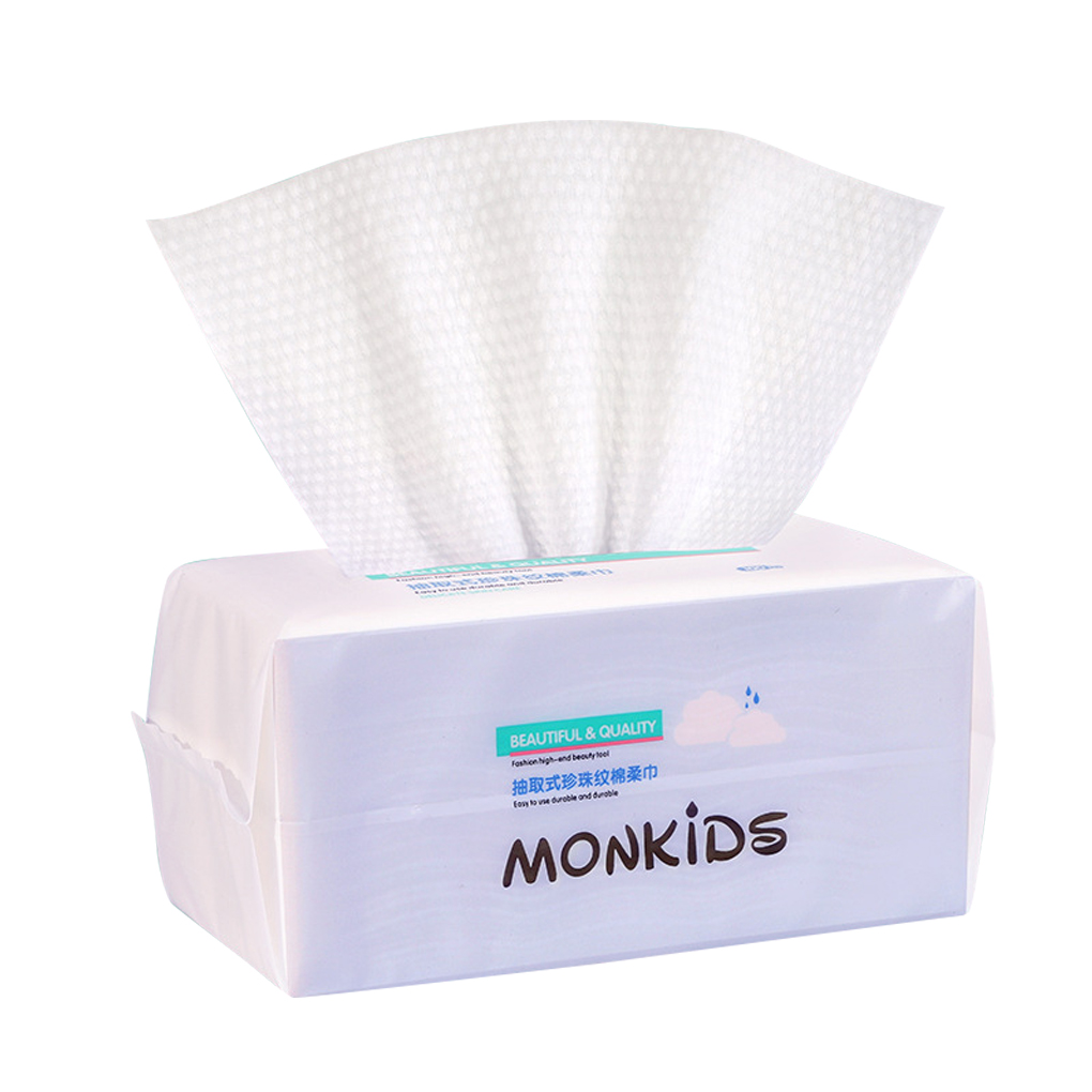 100pcs/1 Pack Disposable Face Washing Multifold Paper Towel Cotton