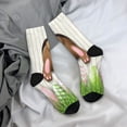 thumbnail image 5 of Rateoe Brown Bunny for Women Casual Calf Socks - Cute Crew Socks - Thin Soft Above Ankle Socks Size 5-11, 5 of 6